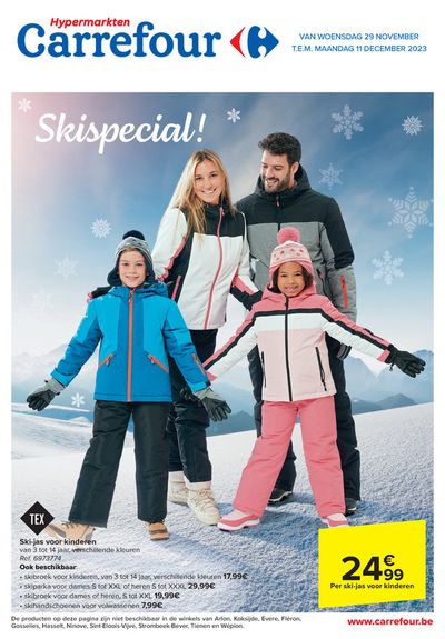 Catalogue Carrefour à Anvers | Ski speciaal  | 29/11/2023 - 11/12/2023