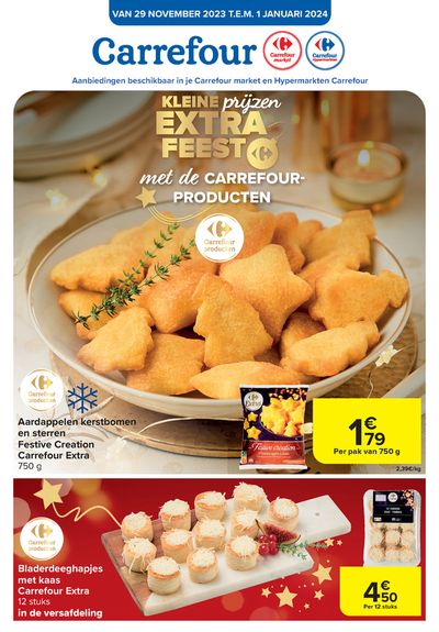 Catalogue Carrefour à Anvers | Extra feest  | 29/11/2023 - 1/1/2024