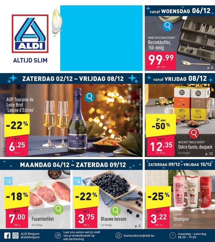 Catalogue Aldi à Charleroi | Folder Aldi | 4/12/2023 - 10/12/2023