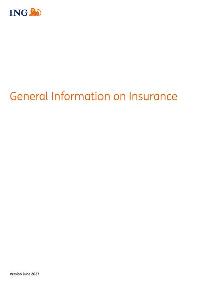 Catalogue ING | General Information on Insurance | 27/11/2023 - 31/12/2023