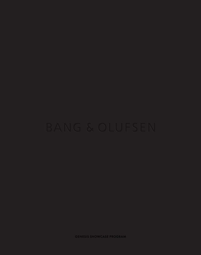 Catalogue Bang & Olufsen à Malines | Genesis Showcase Program | 18/1/2024 - 31/5/2024