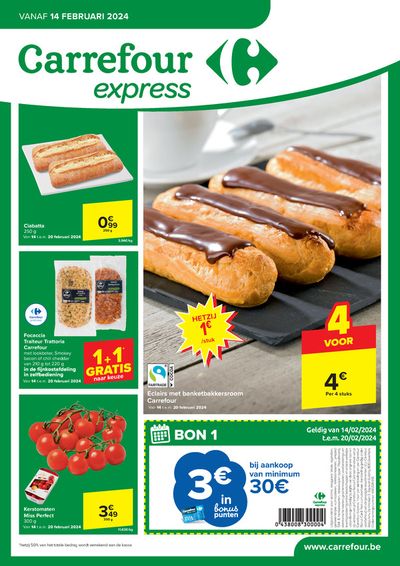 Promos de Supermarchés à Tournai | EXPRESS Folder  sur Carrefour Express | 14/2/2024 - 27/2/2024