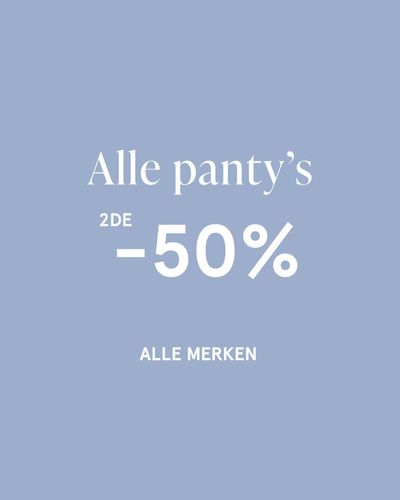 Promos de Vêtements, Chaussures et Accessoires à Bruxelles | Alle panty's: 2 paar = -50% sur Veritas | 12/2/2024 - 29/2/2024