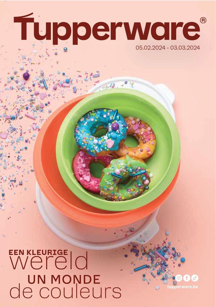 Catalogue Tupperware à Bruxelles | Een Kleurige Wereld Un Monde de couleurs | 13/2/2024 - 3/3/2024