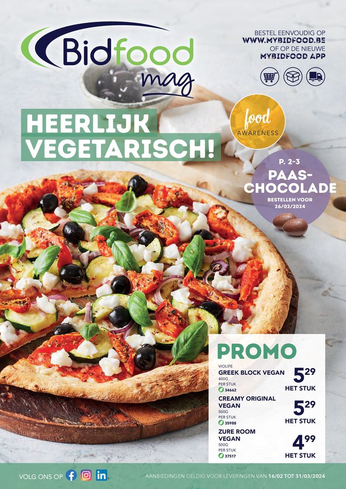 Catalogue Bidfood à Thuin | Heerlijk vegetarisch! | 13/2/2024 - 31/3/2024