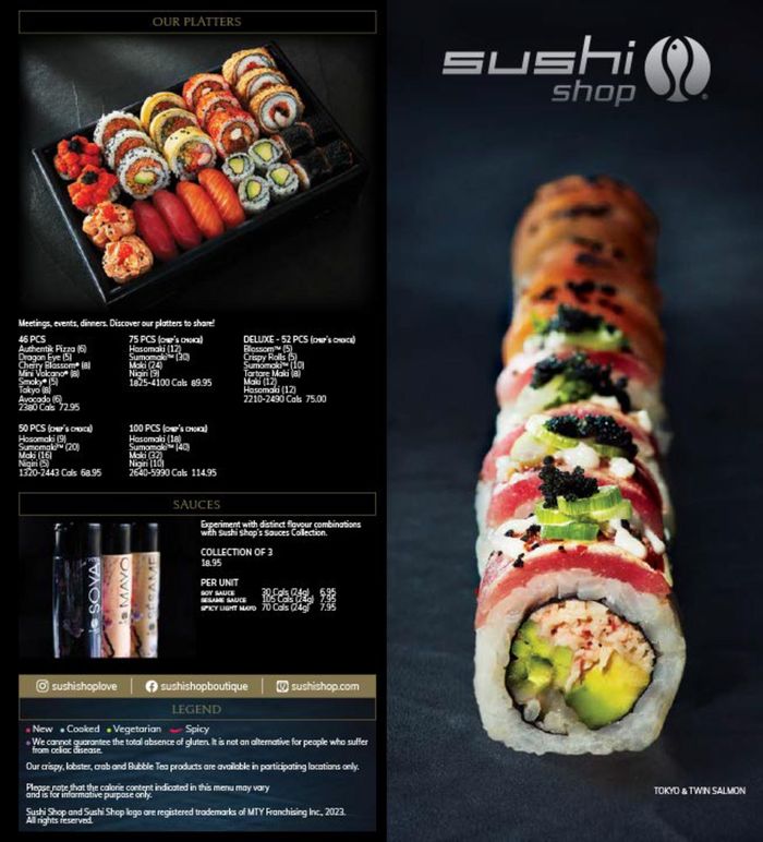 Catalogue Sushi Shop à Bruxelles | SS24 MENU | 13/2/2024 - 31/8/2024