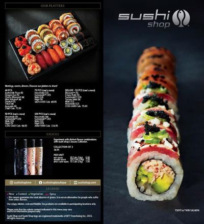 Promos de Restaurants à Bruxelles | SS24 MENU sur Sushi Shop | 13/2/2024 - 31/8/2024
