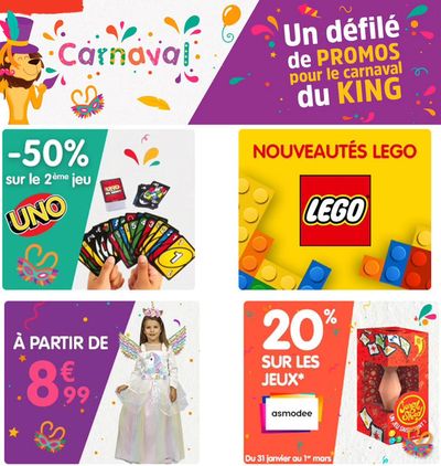 Promos de Jouets et Bébé | Carnavals promoties sur King Jouet | 20/2/2024 - 1/3/2024