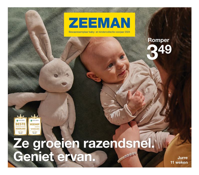 Catalogue Zeeman à Waregem | Onze babycollectie folder  | 5/2/2024 - 31/3/2024