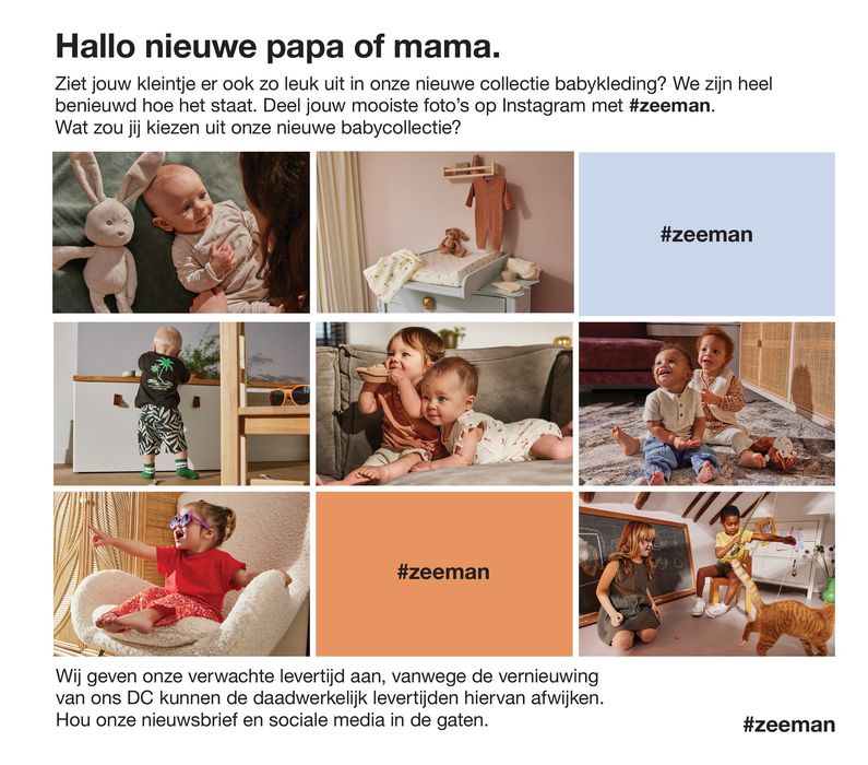 Catalogue Zeeman à Roulers | Onze babycollectie folder  | 5/2/2024 - 31/3/2024