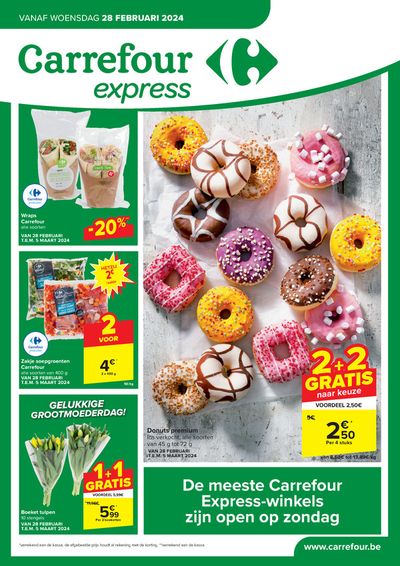 Promos de Supermarchés | 2+2 GRATIS sur Carrefour Express | 28/2/2024 - 5/3/2024