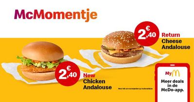 Promos de Restaurants à Vilvoorde | Andalouse, just for you... but make it 2! sur McDonald's | 5/3/2024 - 31/3/2024