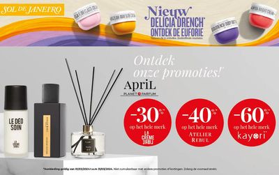 Promos de Parfumeries et Beauté à Tournai | Ontdek onze promoties! sur April Beauty | 5/3/2024 - 31/3/2024