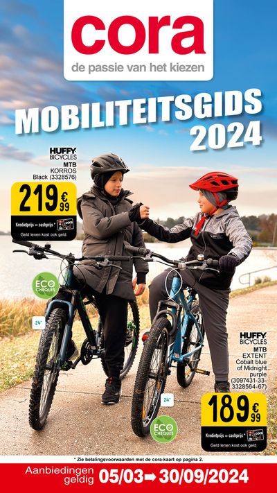 Catalogue Cora à Bruxelles | Mobiliteitsgids 2024  | 6/3/2024 - 30/9/2024