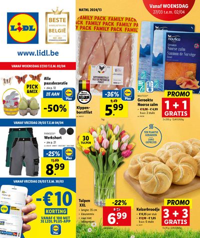 Promos de Supermarchés à Zemst | PROMO 1 + 1 GRATIS sur Lidl | 26/3/2024 - 2/4/2024