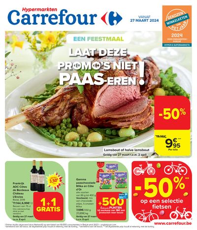 Catalogue Carrefour Drive à Bruxelles | LAAT DEZE PR M ’S NIET PAAS-EREN! | 27/3/2024 - 8/4/2024