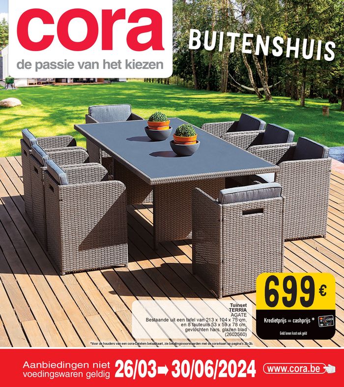Catalogue Cora à Messancy | Buitenshuis  | 26/3/2024 - 30/6/2024