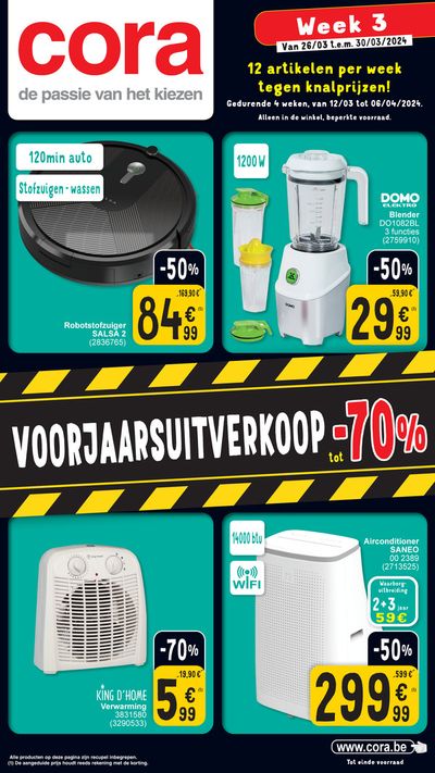 Catalogue Cora à Dilbeek | 12 artikelen per week tegen knalprijzen! | 25/3/2024 - 6/4/2024