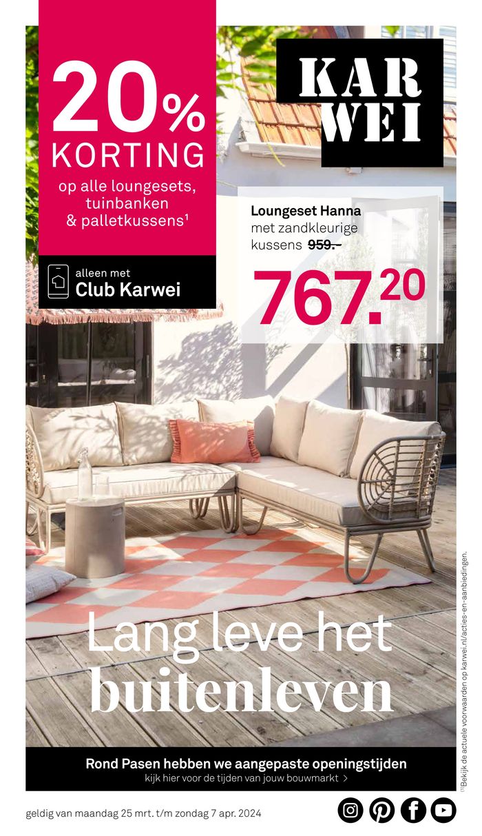 Catalogue Karwei à Wuustwezel | 20% KORTING | 25/3/2024 - 7/4/2024
