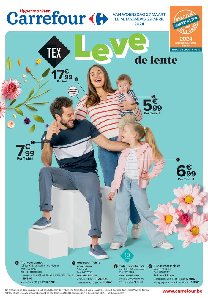 Catalogue Carrefour à Waregem | Leve de lente | 25/3/2024 - 29/4/2024