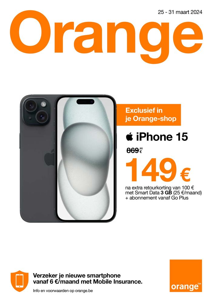 Catalogue Orange à Hasselt | Orange Folder | 26/3/2024 - 31/3/2024