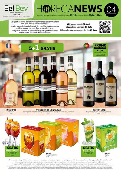 Promos de Supermarchés à Grimbergen | BelBev folder sur BelBev | 26/3/2024 - 5/4/2024