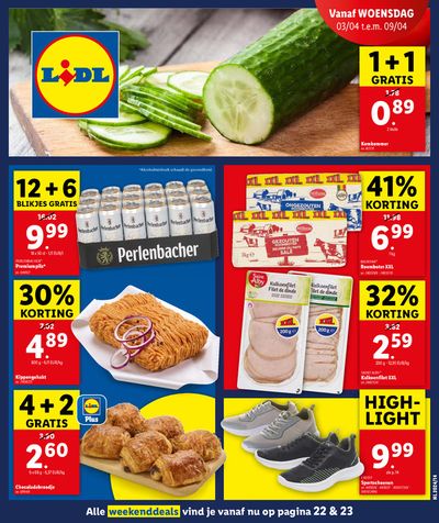 Promos de Supermarchés à Zemst | 1 + 1 GRATIS sur Lidl | 3/4/2024 - 9/4/2024
