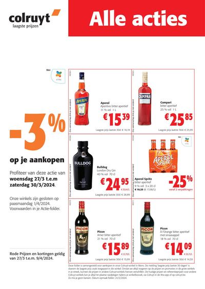 Catalogue Colruyt | Alle acties  | 27/3/2024 - 9/4/2024