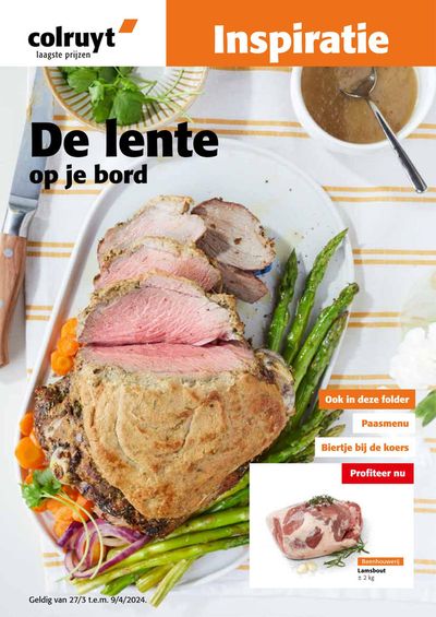 Catalogue Colruyt à Tienen | De lente op je bord  | 27/3/2024 - 9/4/2024