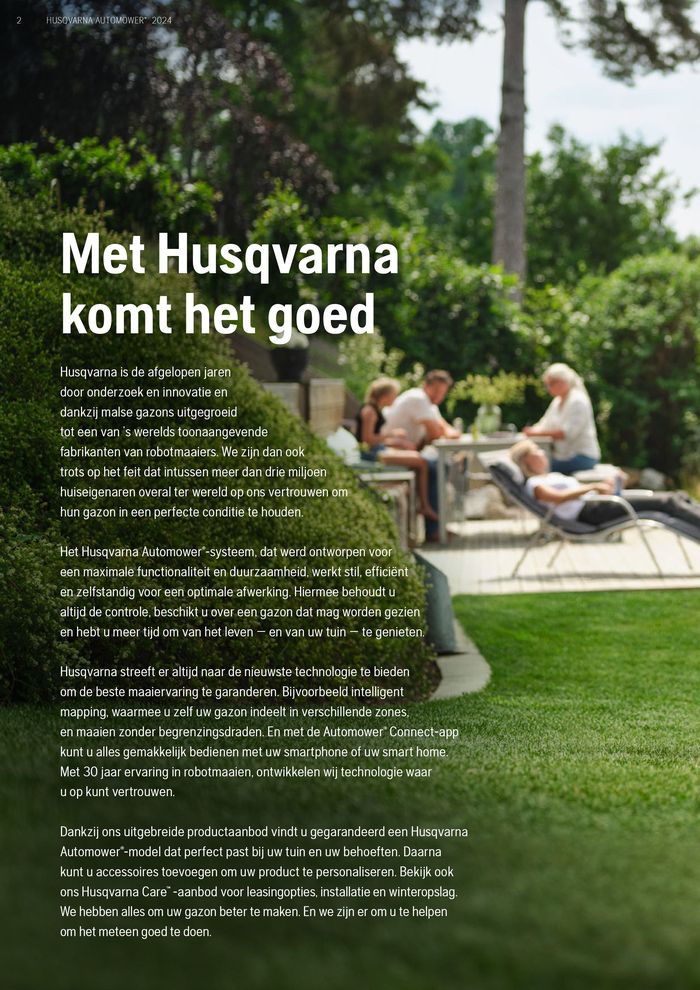 Catalogue Husqvarna à Nieuwpoort | Automower Brochure 2024 | 3/4/2024 - 31/12/2024