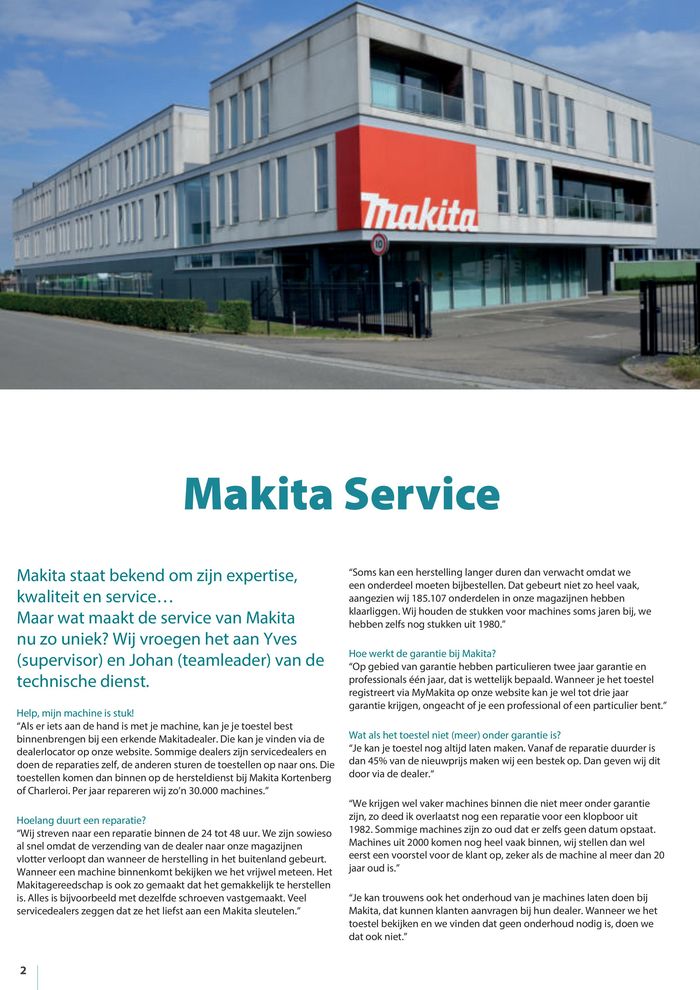 Catalogue Makita à Beringen | Tuinfolder 2024 | 3/4/2024 - 31/12/2024