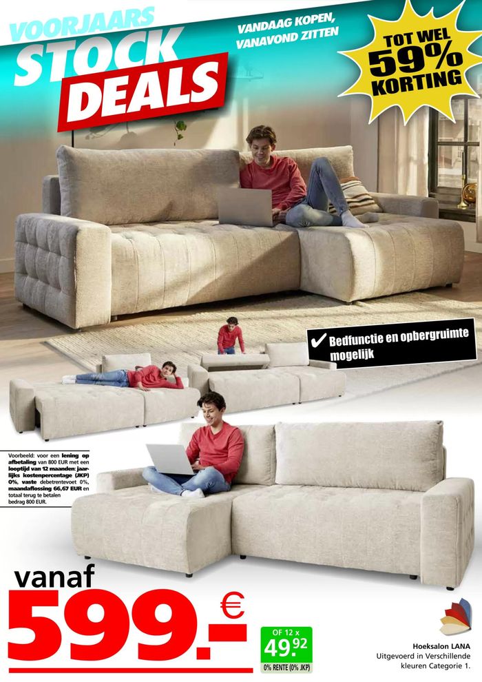 Catalogue Seats and Sofas à Roulers | Stock Deals! | 4/4/2024 - 21/4/2024