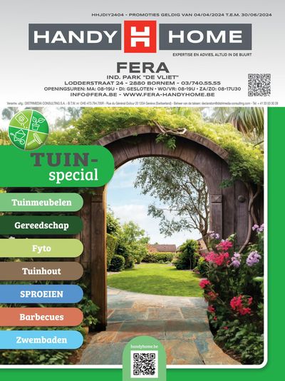 Promos de Bricolage et Jardin à Puurs | Folder HandyHome tuinspecial Fera 2024  sur HandyHome | 5/4/2024 - 30/6/2024