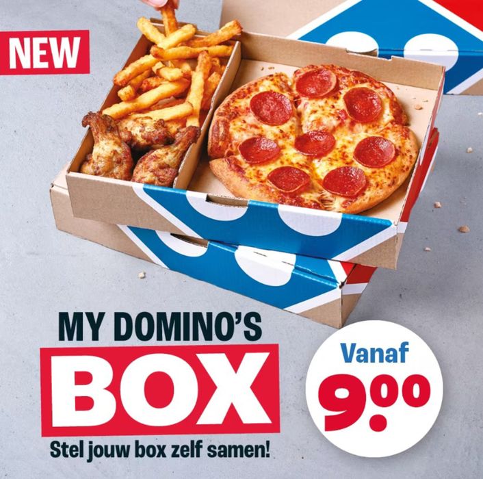 Catalogue Domino's pizza à Drogenbos | My Domino's Box | 5/4/2024 - 30/4/2024