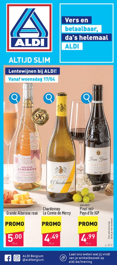 Promos de Supermarchés à Haacht | Lentewijnen bij ALDI!  sur Aldi | 8/4/2024 - 17/4/2024