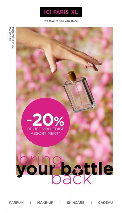 Promos de Parfumeries et Beauté à Lier | ICI PARIS XL folder 15 sur ICI PARIS XL | 9/4/2024 - 21/4/2024