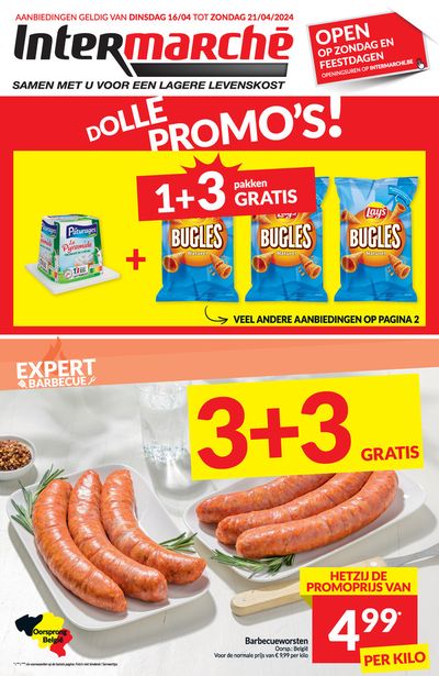 Promos de Supermarchés à Andenne | Dolle Promos sur Intermarché | 16/4/2024 - 21/4/2024