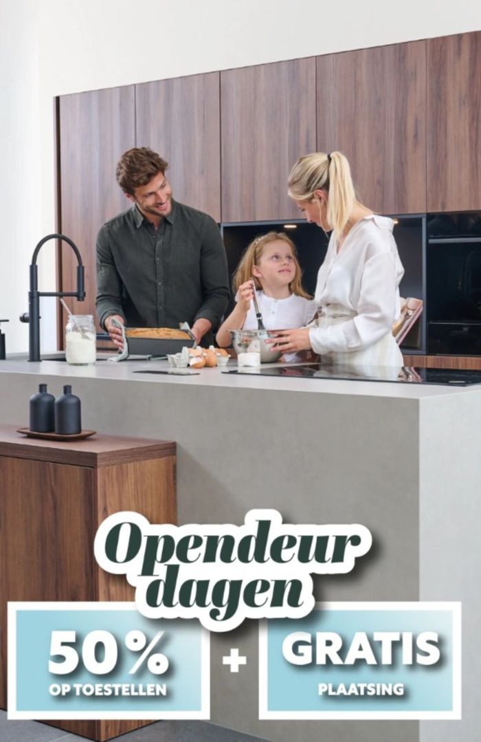 Catalogue De Keukenbouwer à Waregem | 50% op toestellen + GRATIS plaatsing | 15/4/2024 - 30/4/2024