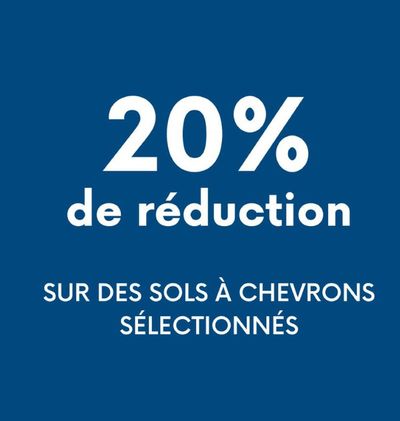Promos de Meubles et Décoration à Court-Saint-Étienne |  les sols vinyles COREtec® à chevrons sont à -20% ! sur Diffusion Menuiserie | 15/4/2024 - 30/4/2024