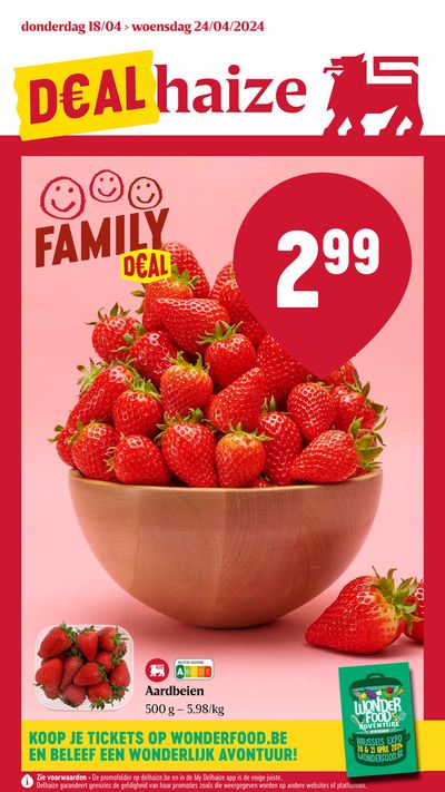 Promos de Supermarchés à Evergem | Family Deal sur Delhaize | 18/4/2024 - 24/4/2024