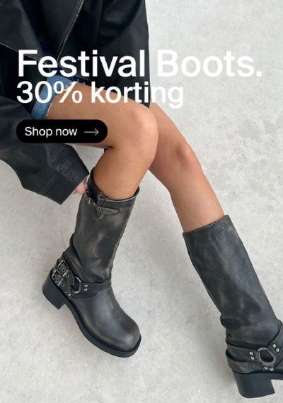 Promos de Vêtements, Chaussures et Accessoires à Bornem | Festival boots nu 30% korting sur Sacha | 19/4/2024 - 3/5/2024