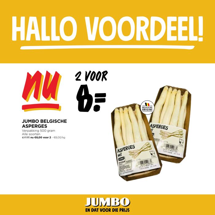 Catalogue Jumbo à Overpelt | hallo voordeel! | 24/4/2024 - 30/4/2024