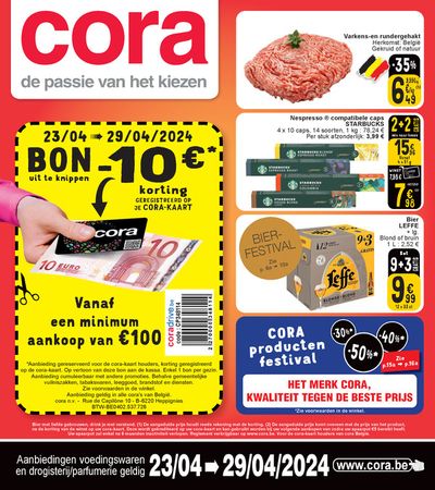 Catalogue Cora à Louvain | Aanbiedingen voedingswaren  | 23/4/2024 - 29/4/2024