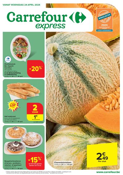 Promos de Supermarchés à Mons | Promotie van de week  sur Carrefour Express | 22/4/2024 - 30/4/2024