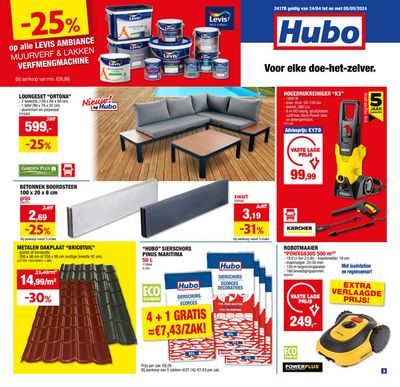 Catalogue Hubo à Wevelgem | -25% op alle LEVIS AMBIANCE MUURVERF & LAKKEN | 24/4/2024 - 5/5/2024