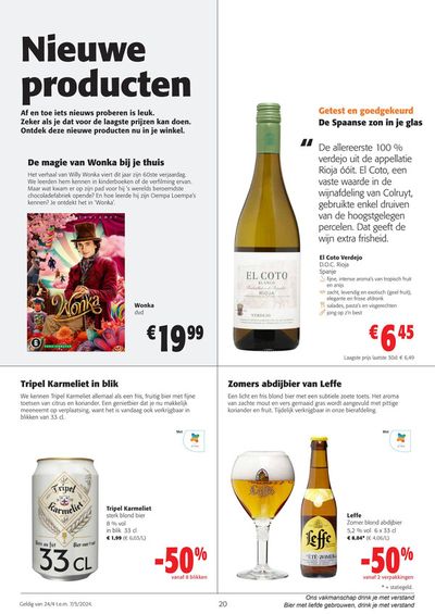 Promos de Supermarchés à Hoogstraten | Nieuwe producten  sur Colruyt | 24/4/2024 - 7/5/2024