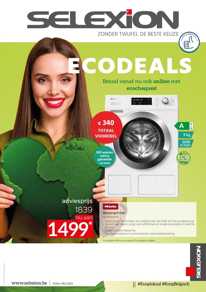 Catalogue Selexion à Charleroi | Ecodeals Witgoed | 26/4/2024 - 31/5/2024