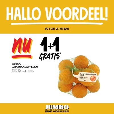 Promos de Supermarchés à Bocholt | 1+1 gratis sur Jumbo | 1/5/2024 - 7/5/2024