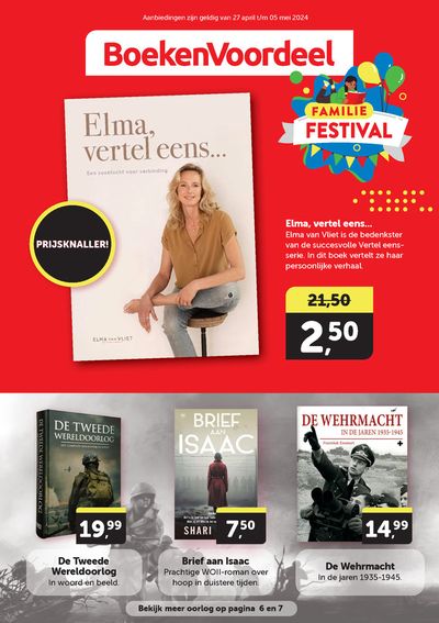 Promos de Librairie et Bureau à Merchtem | Familie Festival sur Boekenvoordeel | 29/4/2024 - 5/5/2024