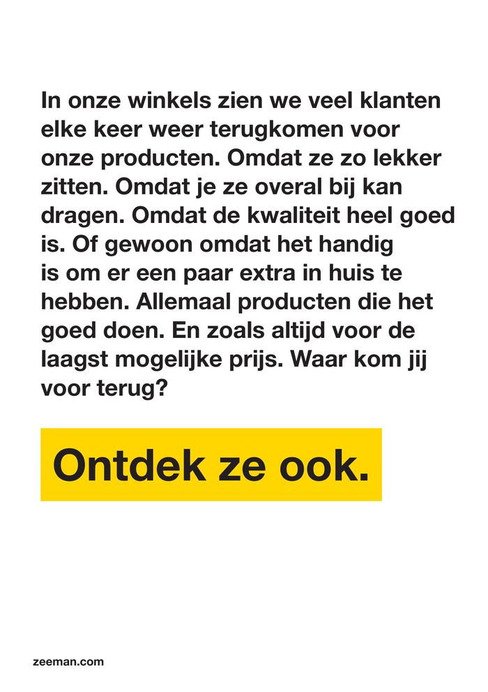 Catalogue Zeeman à Dilbeek | Ontdek ze ook. | 29/4/2024 - 3/5/2024